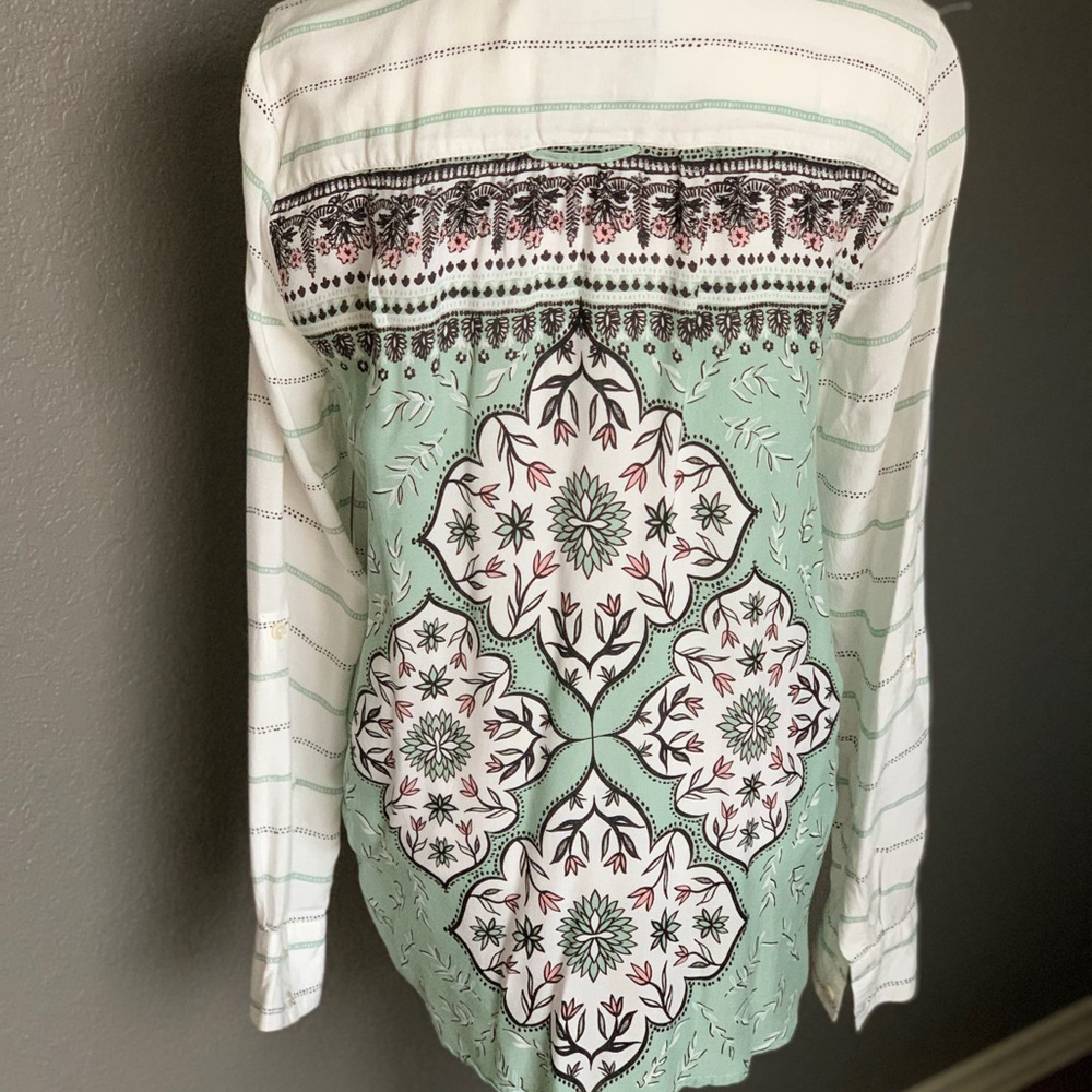Long sleeve button down women’s blouse